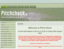 Tablet Screenshot of pitchcheck.ie